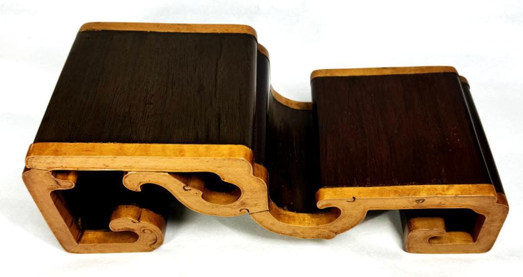 紫檀黄楊木花台 華道 茶道 唐木 香炉台 飾台 唐物 盆栽台 時代WWWT075