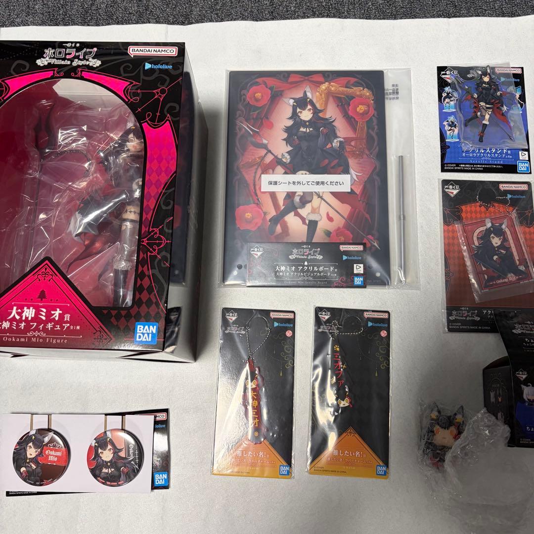 一番くじ ホロライブ Villain Style 大神ミオ フィギュア 他