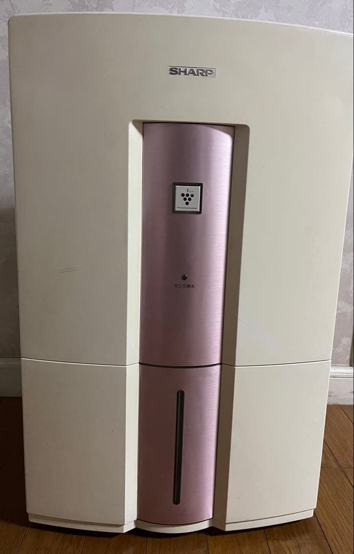 SHARP衣類乾燥除湿機 DW-R18CX-Rホワイト/ピンク排水タンク容量6L