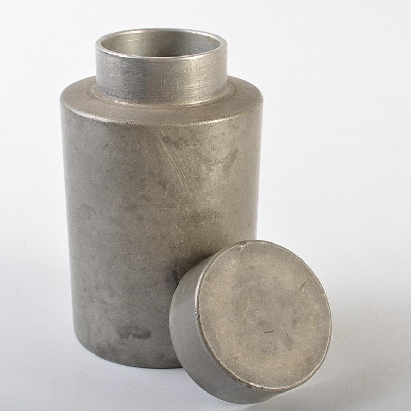 煎茶道具　古錫　点銅款　茶壷　茶心壷　約187g　M　R7269
