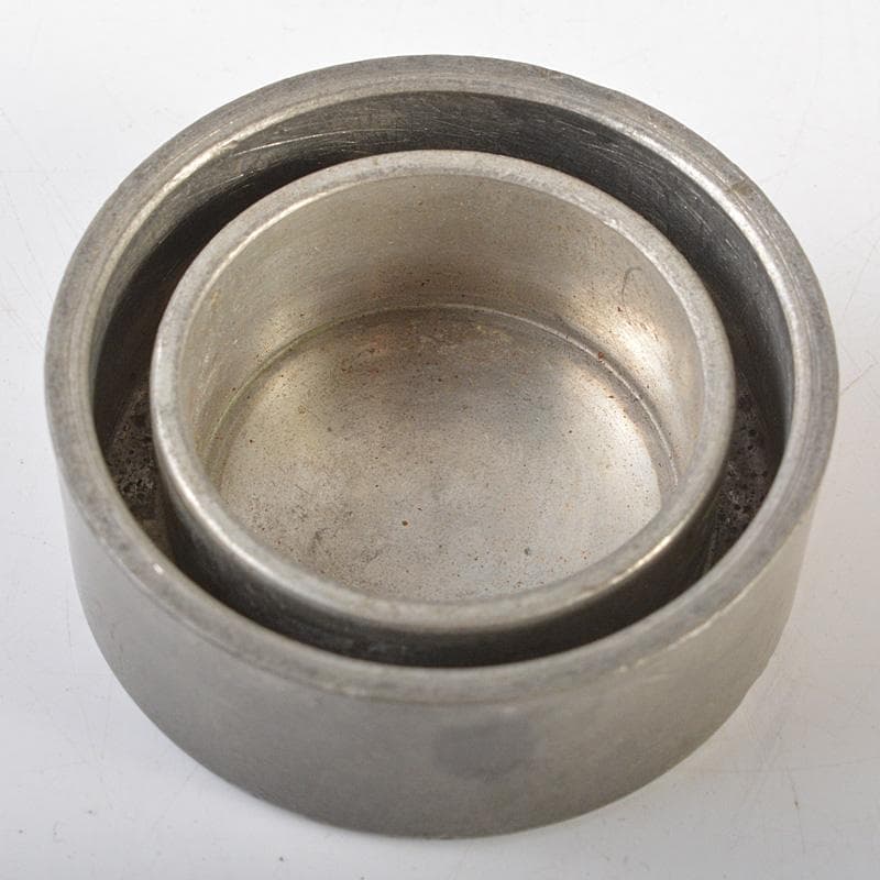 煎茶道具　古錫　点銅款　茶壷　茶心壷　約187g　M　R7269