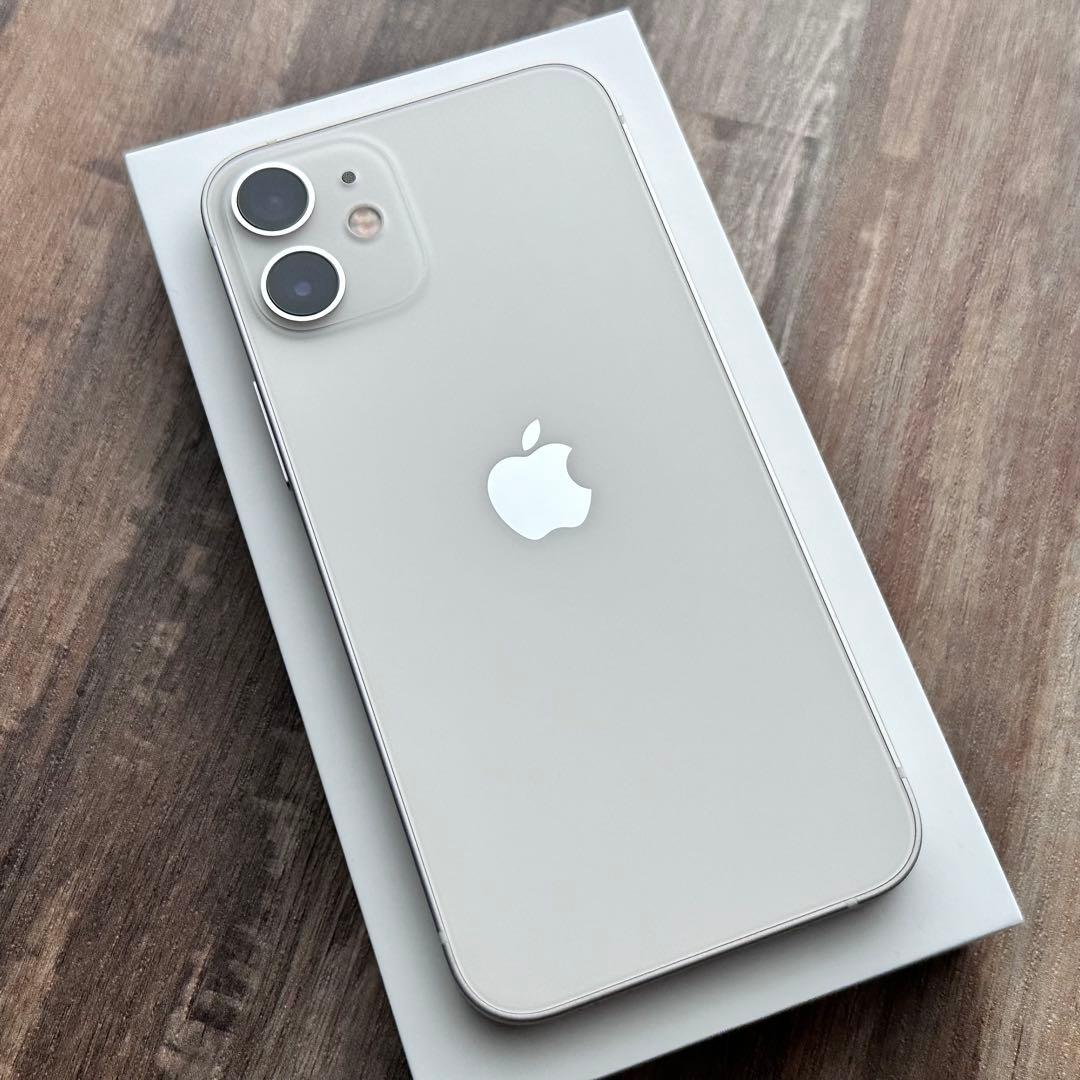 【上美品☆】iPhone12mini 本体 White 128GB SIMフリー