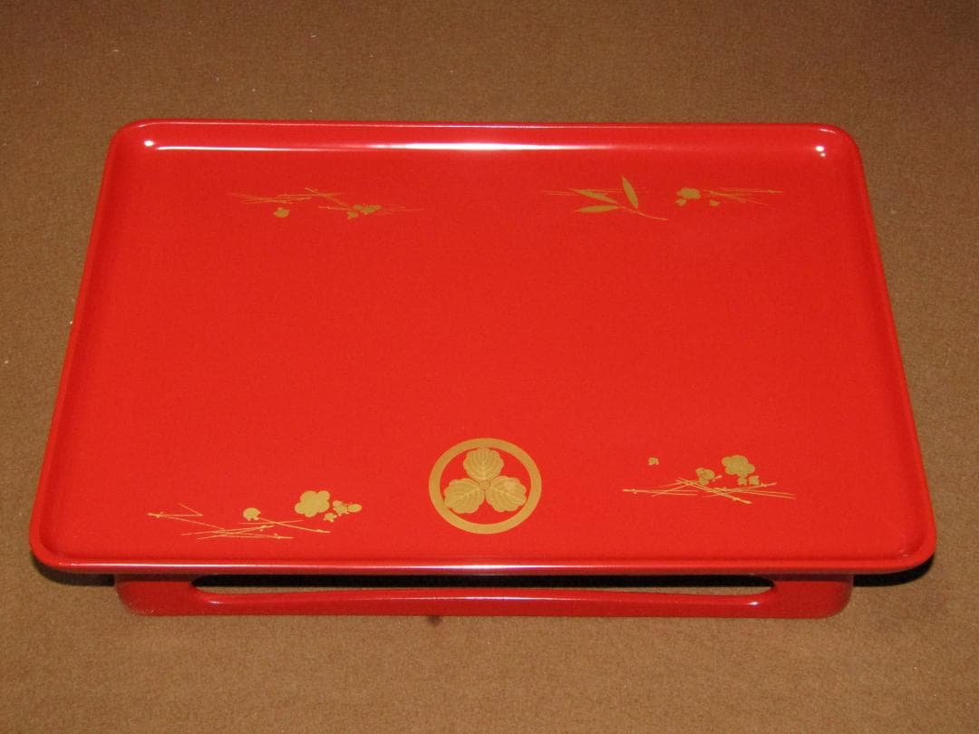 【輪島塗　蒔絵　松竹梅図　屠蘇器揃】美品　正月道具