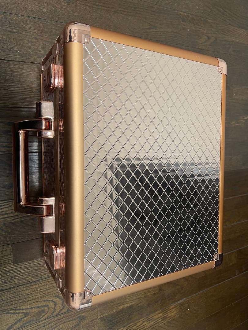 ローズゴールド メイクアップボックス LEDライト付き