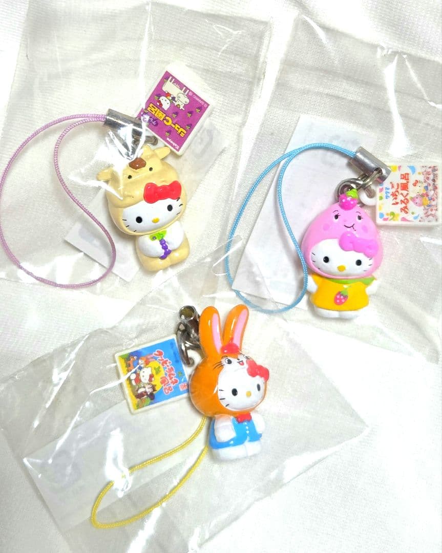 ハローキティ ジューC いちごみるく クッピーラムネ ストラップ kitty