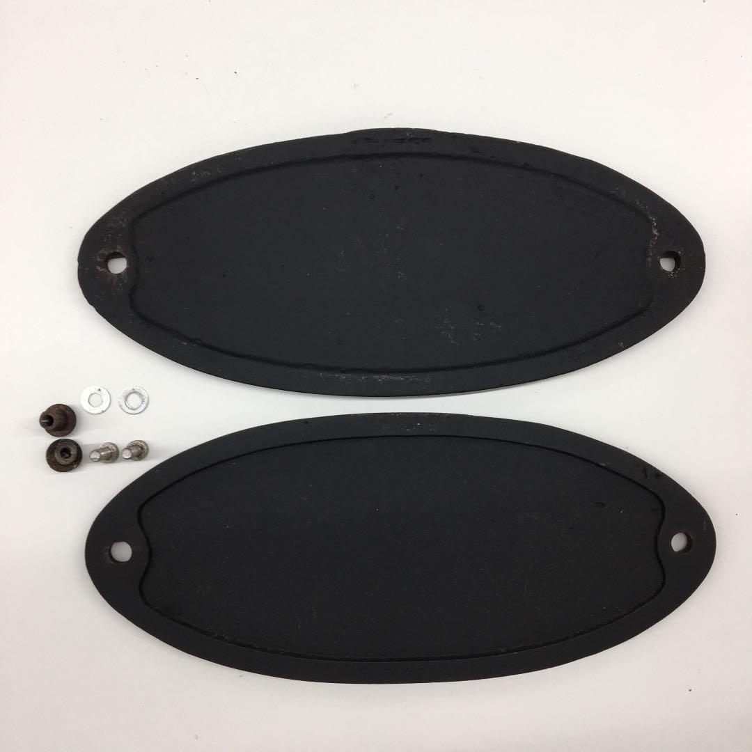 レア品！鉄道部品 東京 汽車會社 昭和43年 銘板   2枚セット