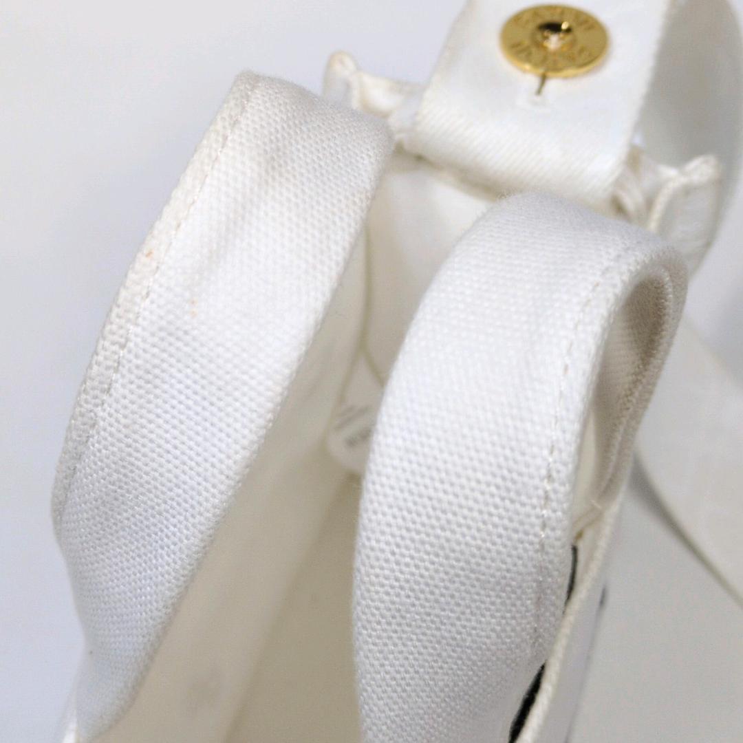 パトゥ ショルダーバッグ ハンドバッグ 2way ホワイト スモール キャンバス