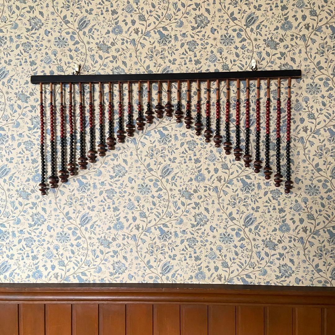 昭和レトロ　珠暖簾　珠のれん　ショート　当時物