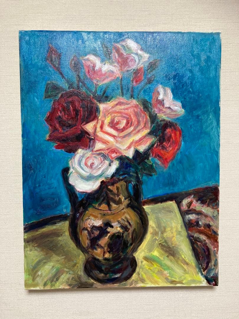 値下げ小山敬三12号模写額付き