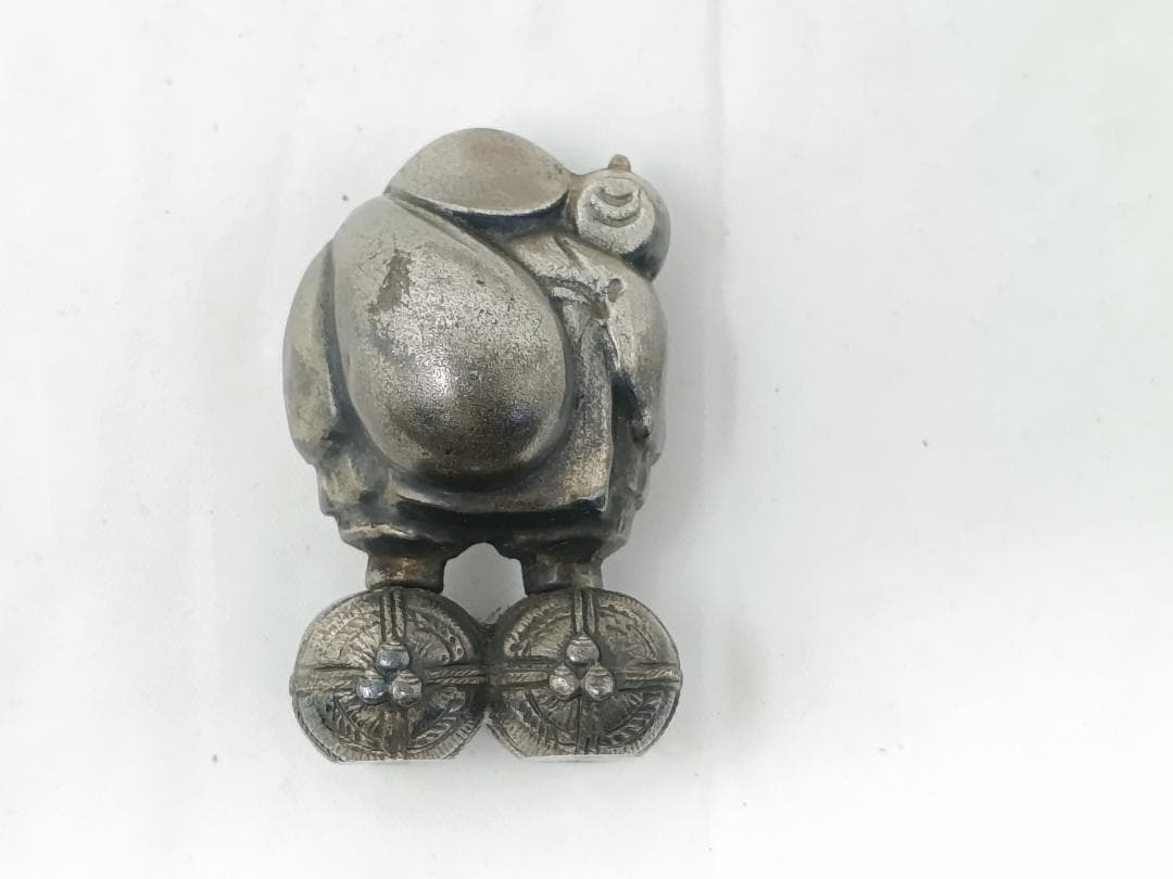 純銀製 大黒天　大黒様　約82g　高村光雲 作品原型案／原型製作者 川本吉蔵