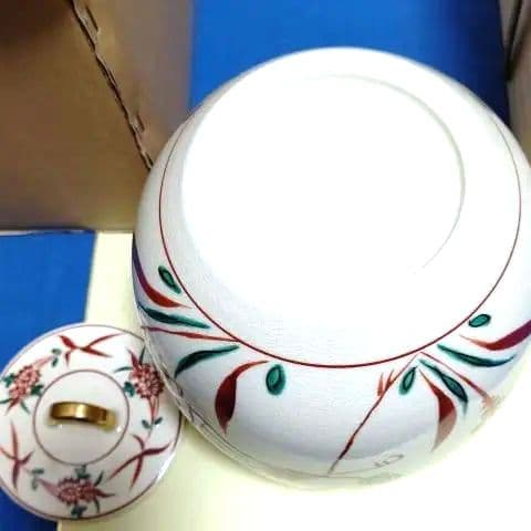 茶道具、水指、赤絵丸、御室窯、すず16番