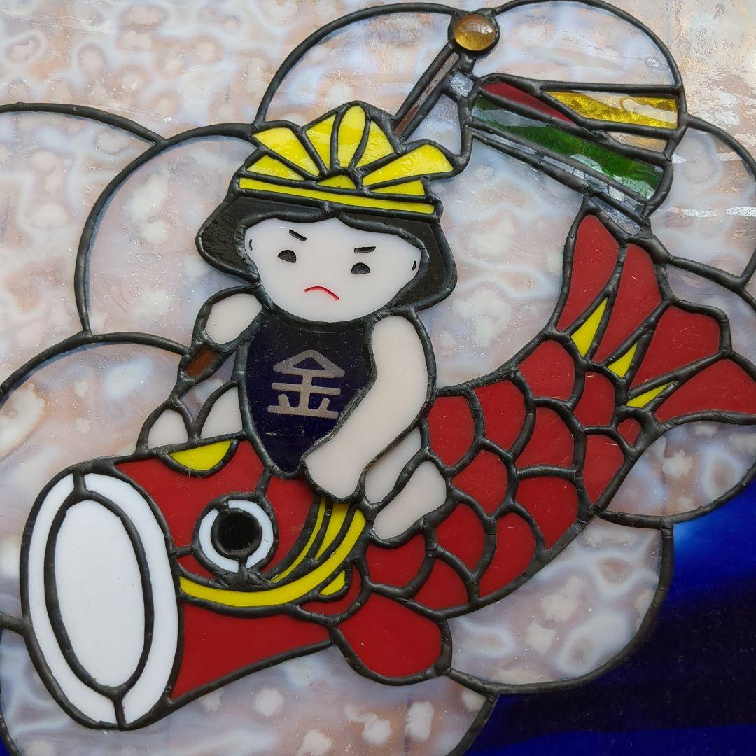 節句飾り　サンキャッチャー ステンドグラス パネル　オーナメント　こどもの日　鯉