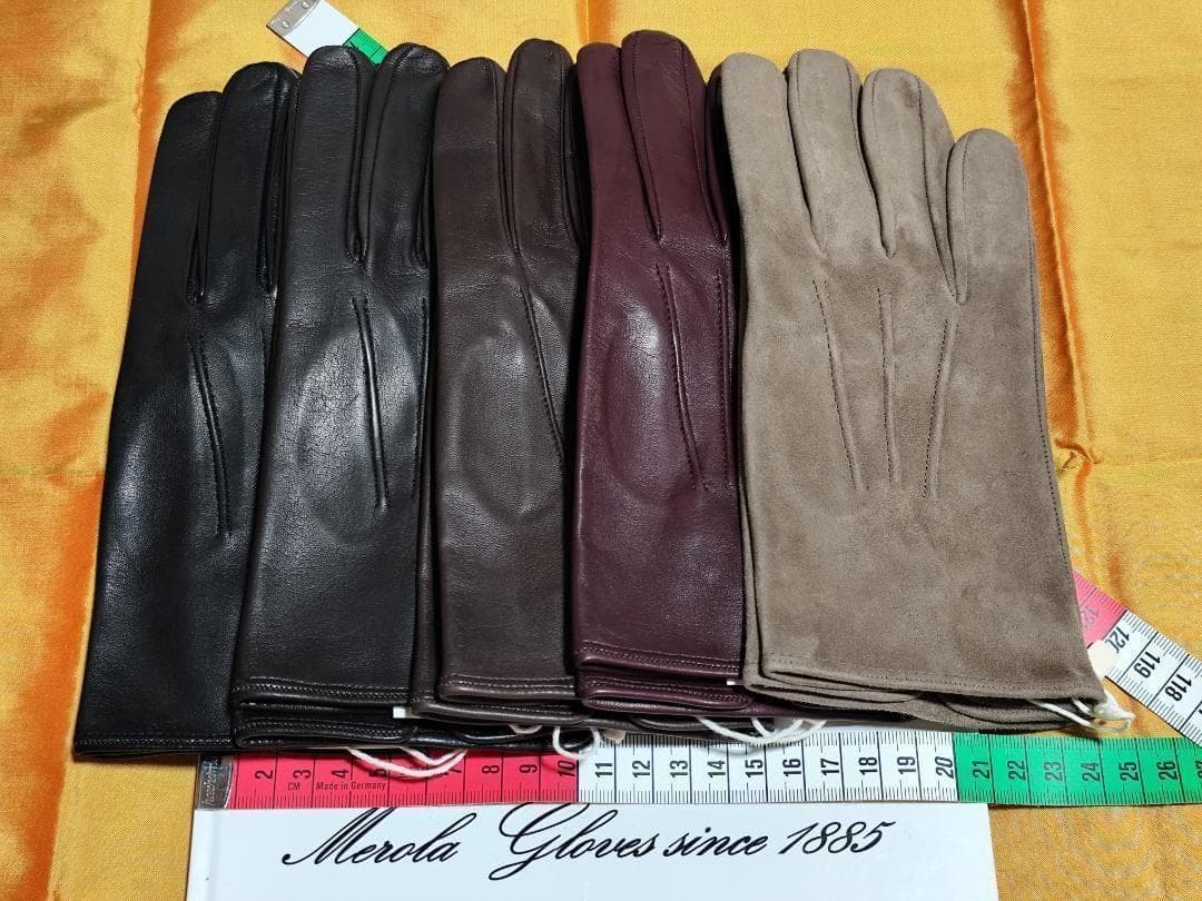メローラ スエードトープ色 ライニングなし グローブ 革手袋 MEROLA