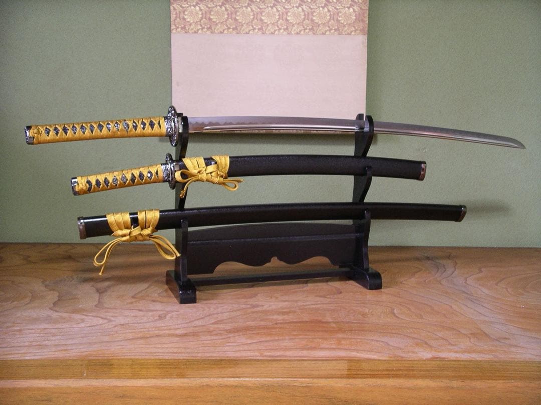 関の美術刀剣 新選組局長 近藤勇 長曽称虎徹 大刀 小刀(脇差) 2本 模造刀