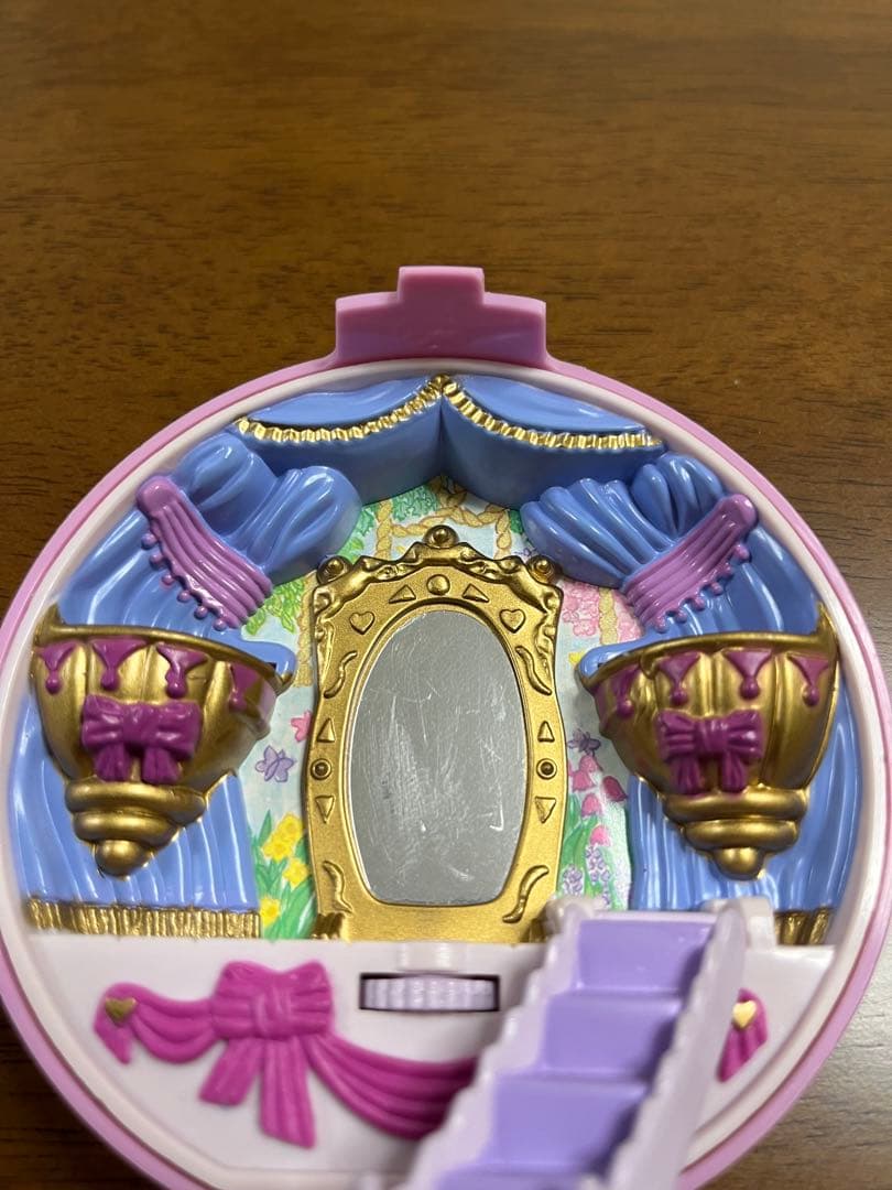 ポーリーポケット・くるりんバレリーナ・コンパクト・丸型・パープル・1993年