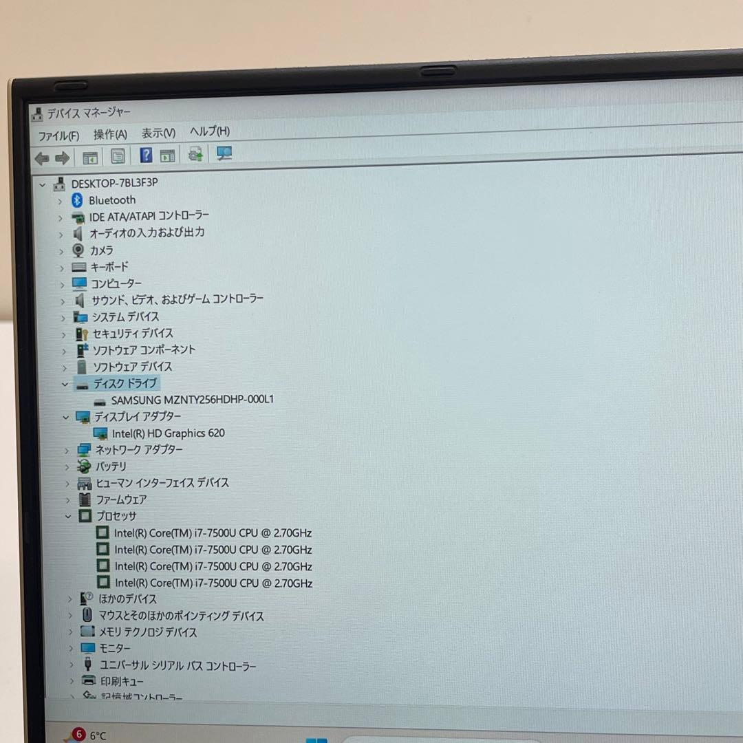 Windowsノート本体 #720 NEC LAVIE HZ750/G i7-7500U 8Gb 256G