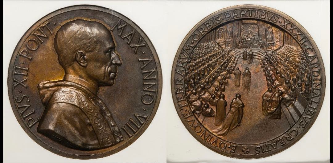 NGC Top Pop Pius XII 公会議メダル