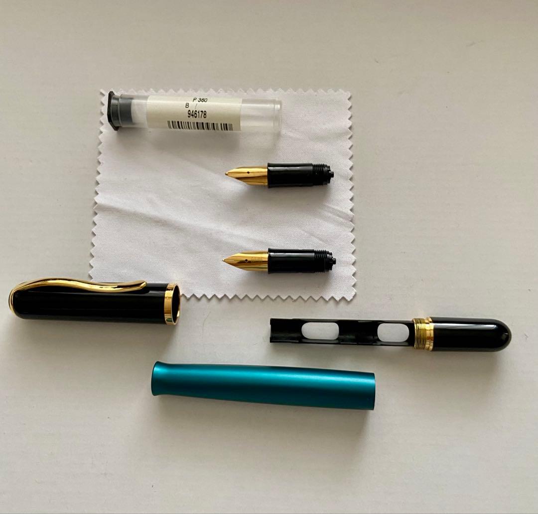 Pelican Epoch 万年筆・グリーン　ペン先(F・B)2種あり