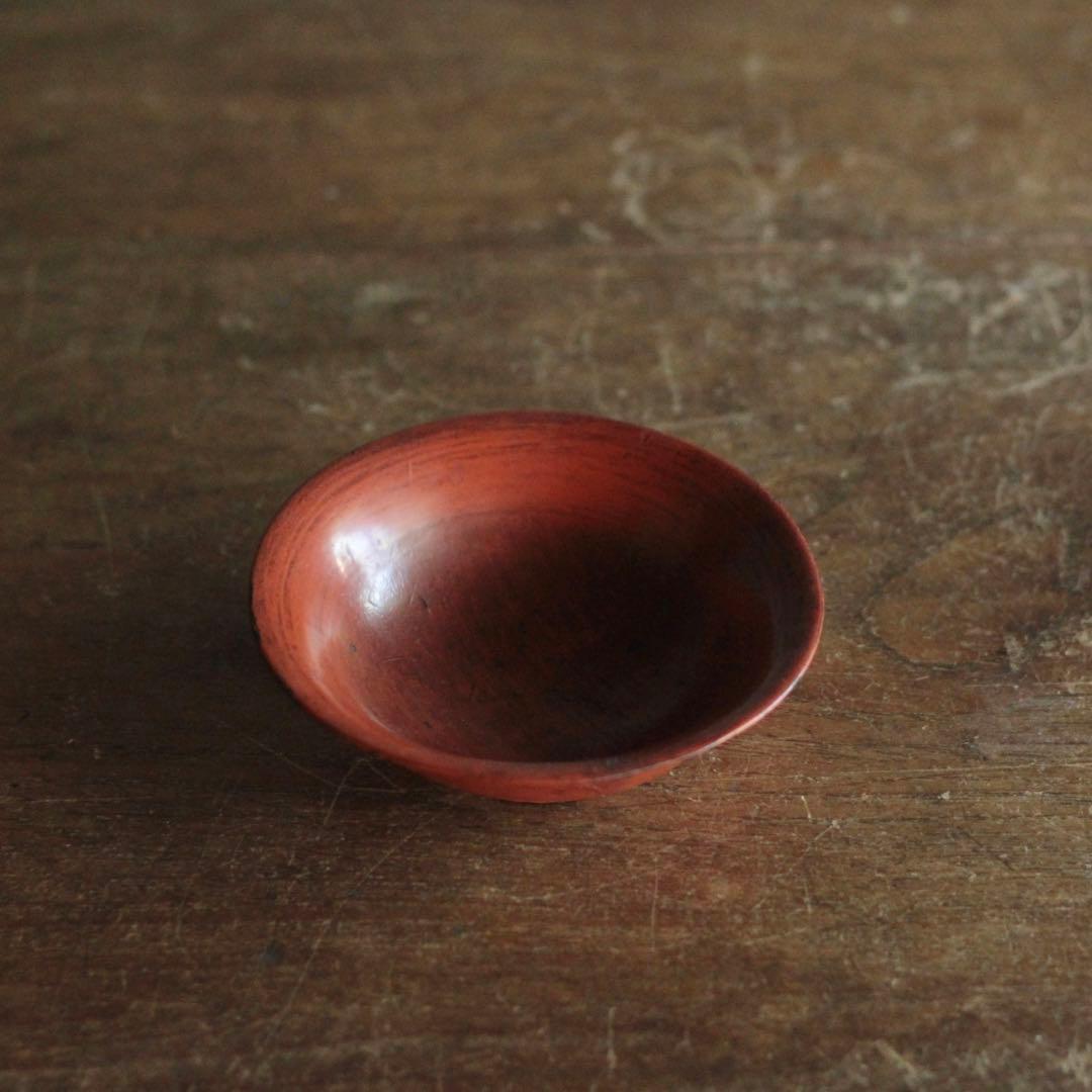 朱塗り 盃 平盃 小椀 平鉢 No.4 古美術 古道具 アンティーク 漆器