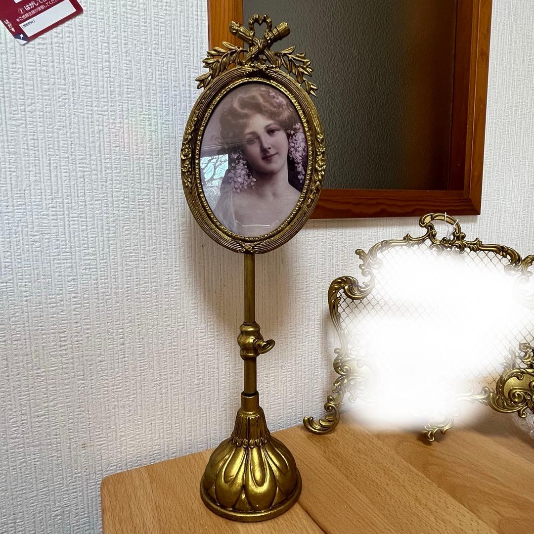 ヴィンテージ ゴールド 金属フォトフレーム