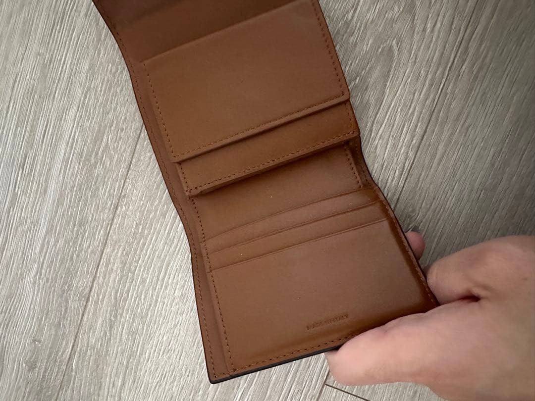 美品CELINE セリーヌ トリオンフ コンパクトウォレット　コニャック