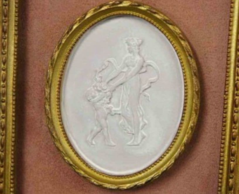 要問合せ♥️ヨーロピアン空間♥️ロココ調　リボン　額　カメオ　天使　２つセット