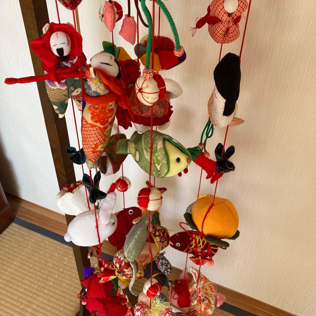 ハンドメイド⭐︎吊るし飾り⭐︎つるしびな⭐︎正絹・ちりめん♡ひな祭り