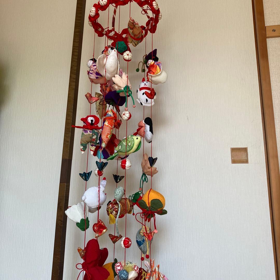 ハンドメイド⭐︎吊るし飾り⭐︎つるしびな⭐︎正絹・ちりめん♡ひな祭り