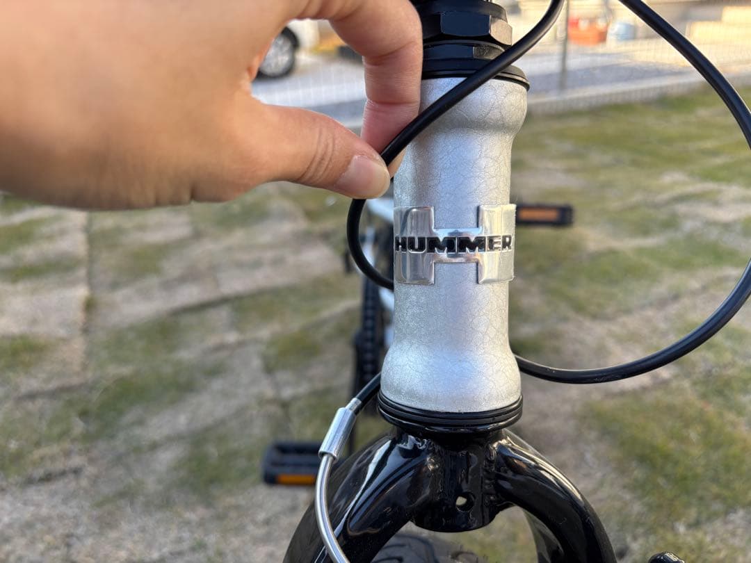 HUMMER 折りたたみ自転車 シルバーFDB206FAT-BIKE 20インチ