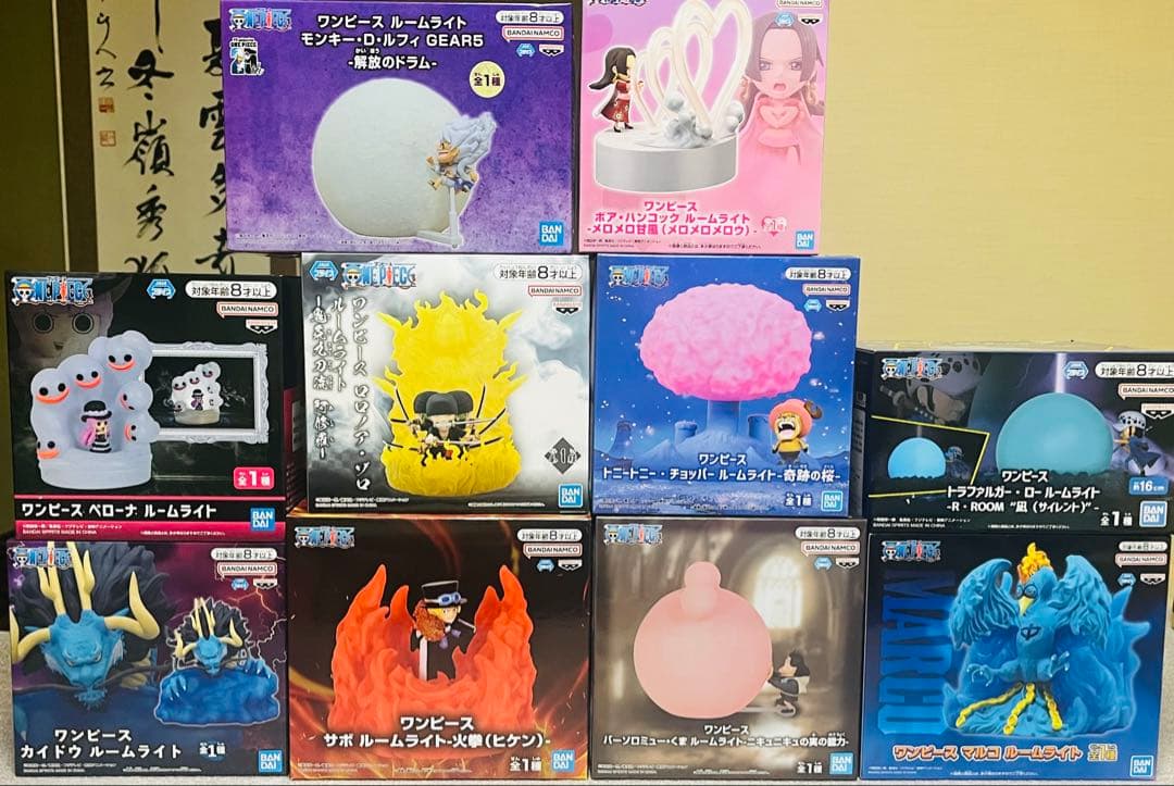 【新品、未開封プライズ】　ワンピース　ルームライト10個セット