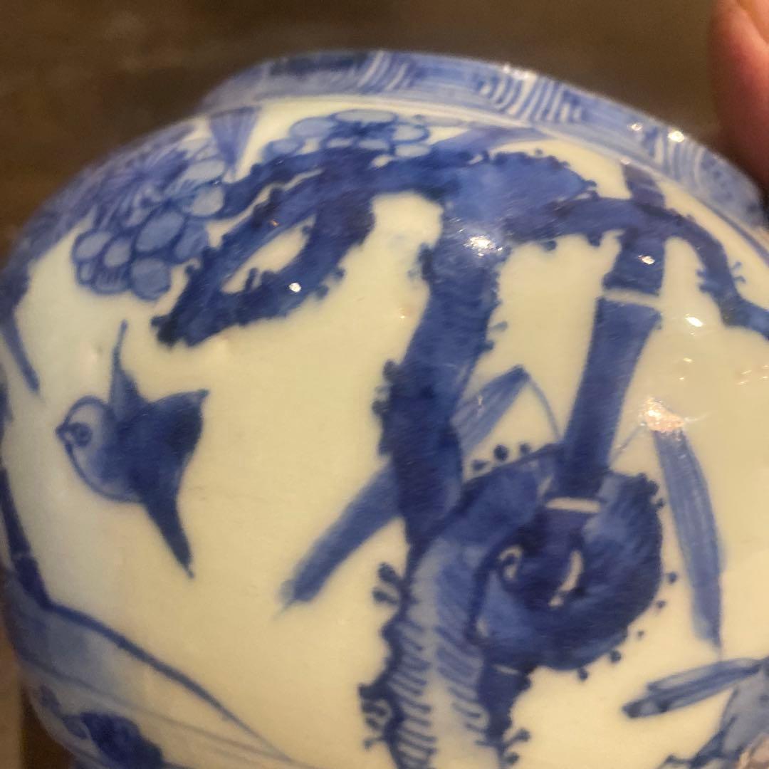 古伊万里ウサギ図蓋物12cm13cm