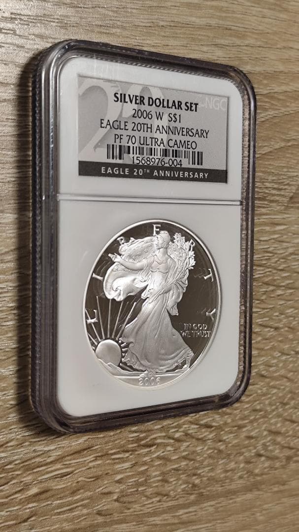 マ*生様 NGC PF70UC☆2006W アメリカ シルバー イーグル 1ドル