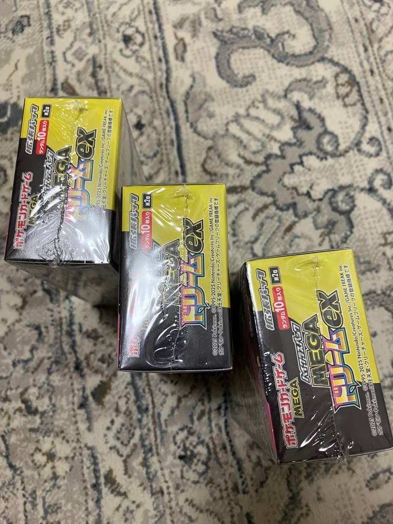 ポケモンカード新品未開封MEGA ドリームEX 3box新品シュリンク付き