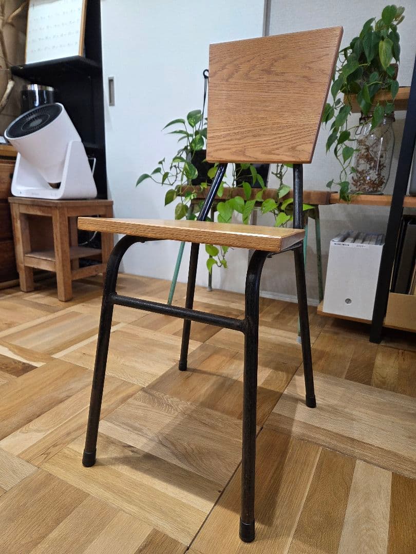 アンティーク椅子 木製座面