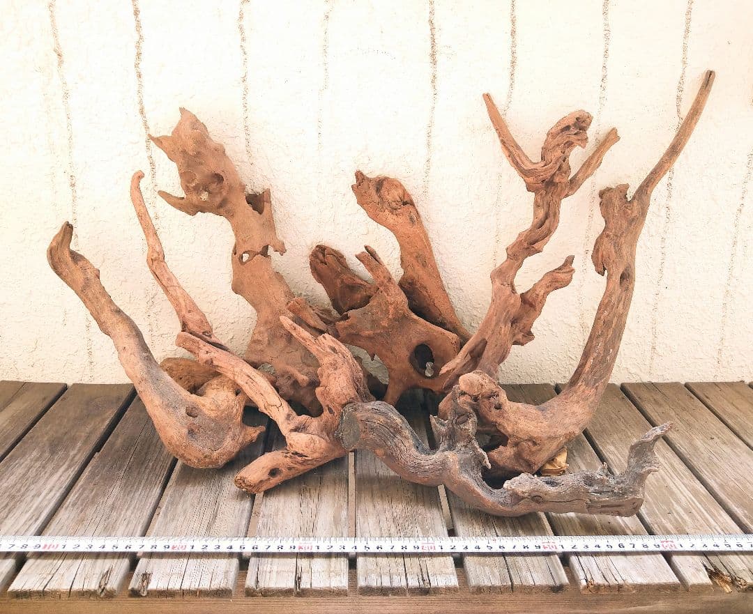 アクアリウム用品　レイアウト 良型 流木 Ｌサイズ　７本セット