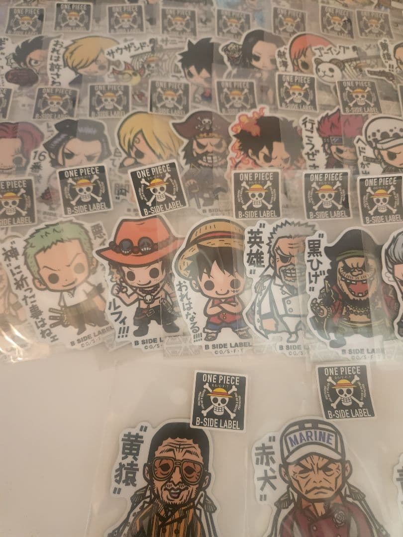 b-side label ステッカー ONE PIECEまとめ売り