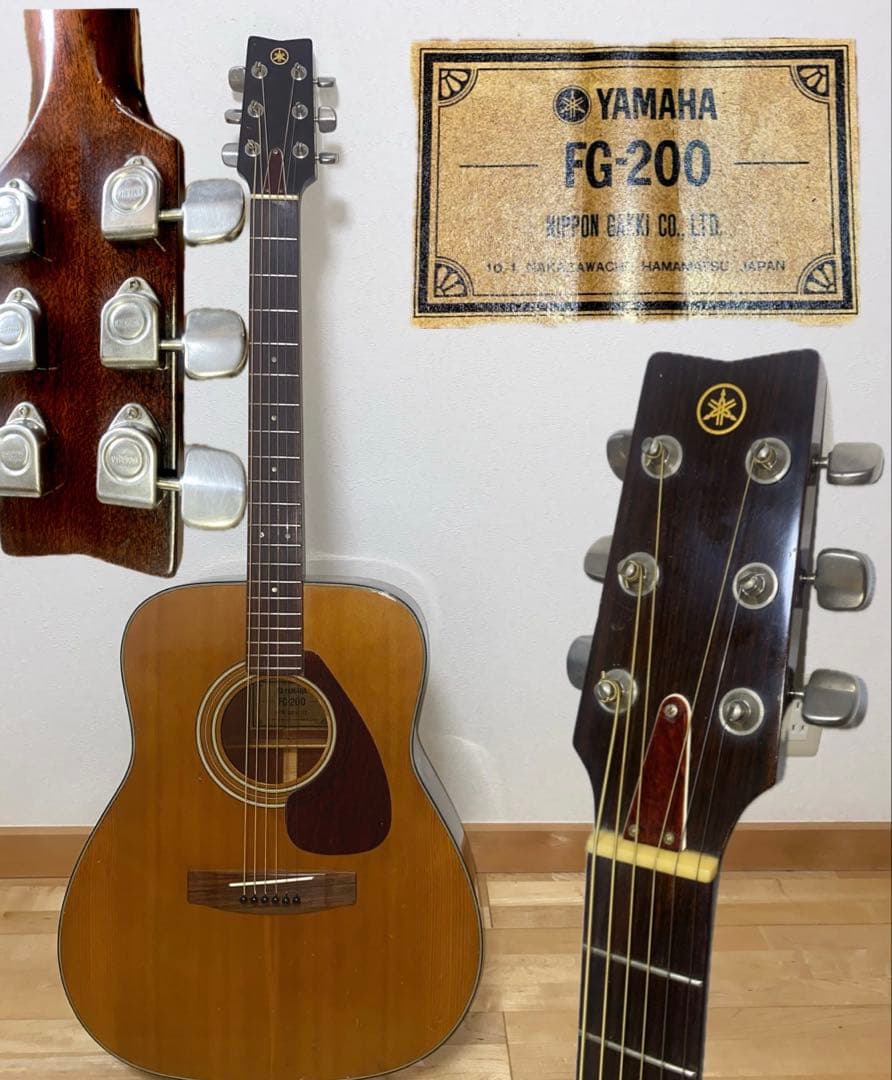 大幅値下げ‼️YAMAHA FG200グリーンラベル　調整済み新品弦　激鳴り！