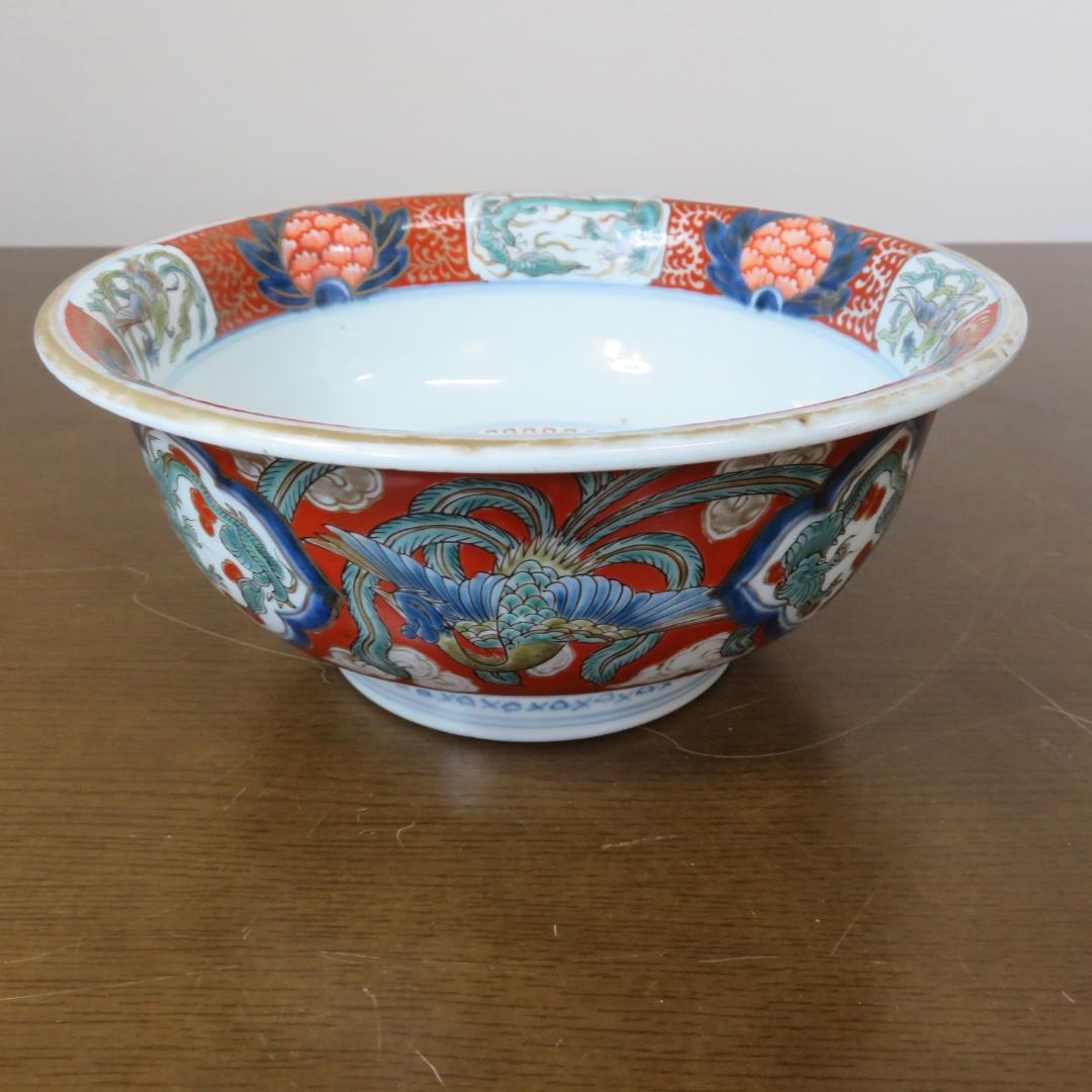 鉢 丼 古伊万里 極楽 鳳凰 龍 牡丹 唐草 蛇の目 江戸 明治