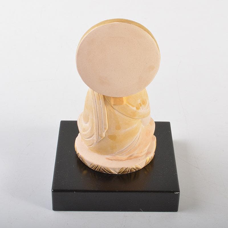 博多人形　人形師　二代　戸畑茂四郎作　「阿弥陀如来」　共箱　M　R7160