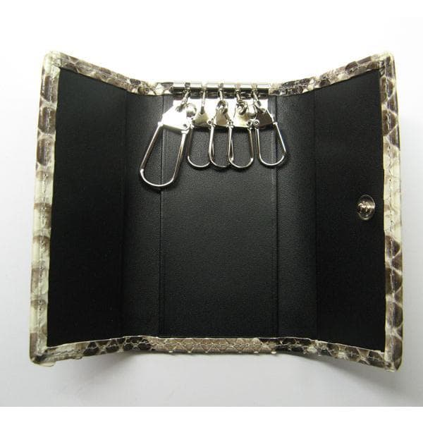 【送料無料】パイソン　キーケース　キーホルダー