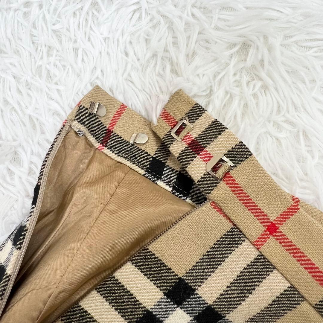 美品♡burberrys ヴィンテージ　ノバチェック プリーツスカート　膝下
