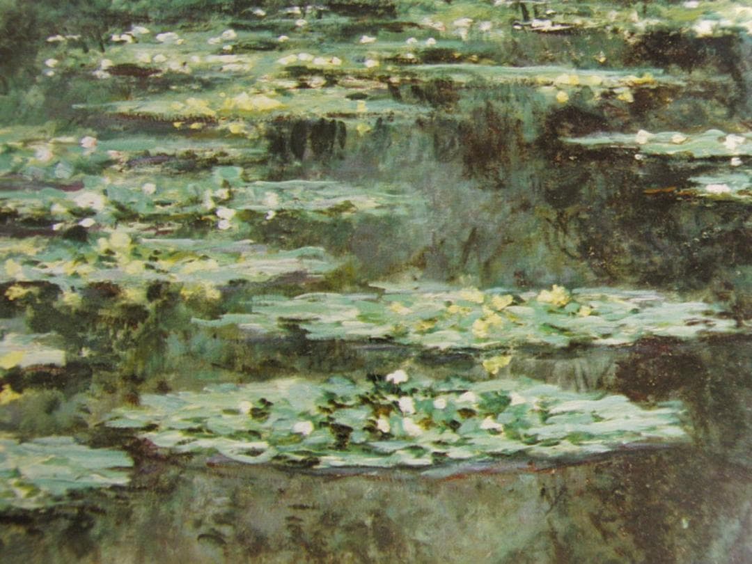 クロード・モネ、「Water Lilies」、厳選、希少大判画集・額装画