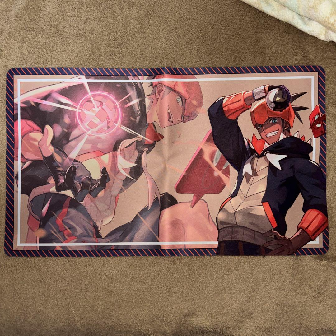 ポケモンカード キバナ キャラクター プレイマット