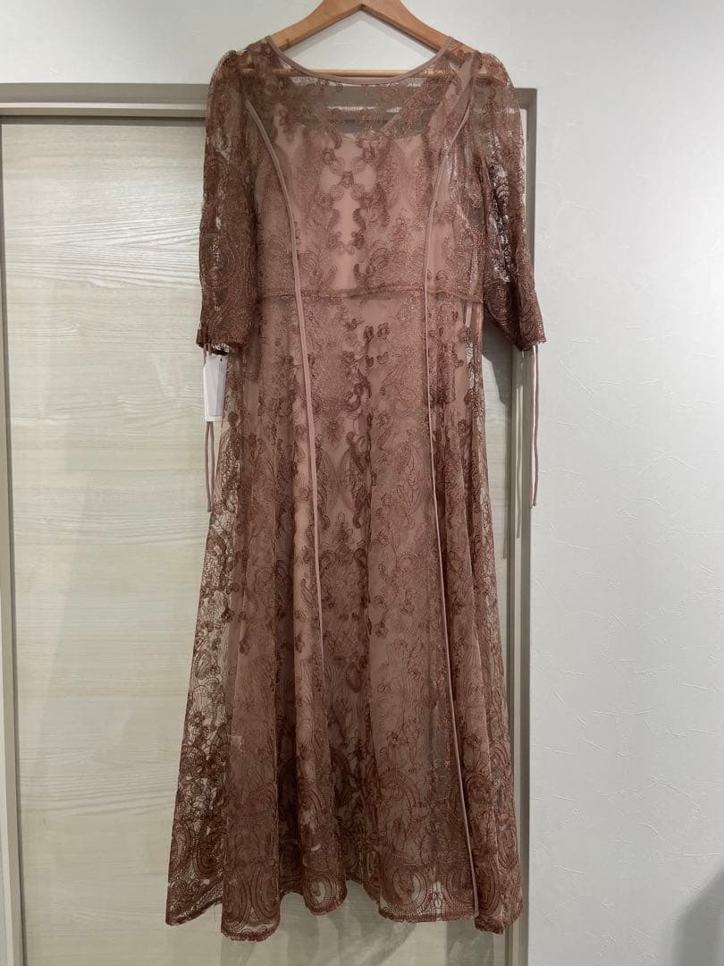 あや　Dorry Doll エンブロイダリーレイヤードドレス　ピンク