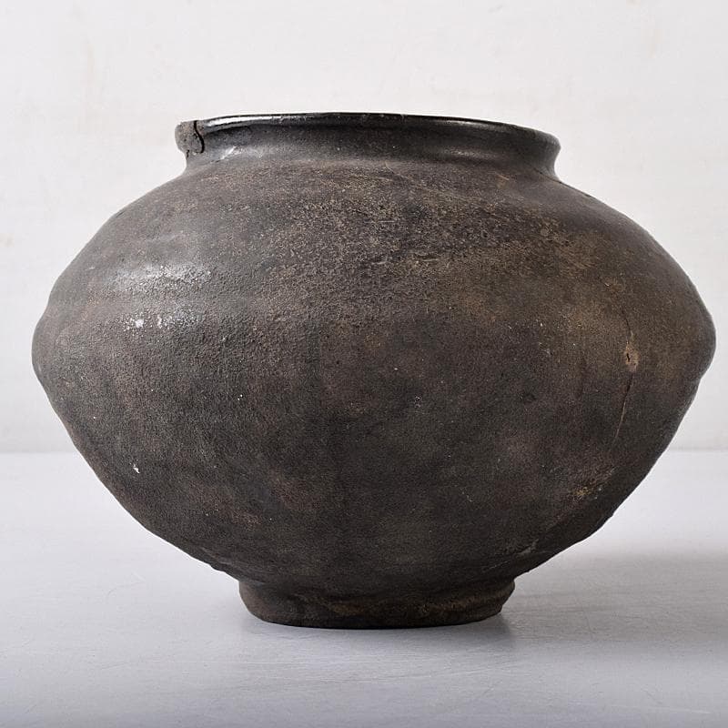 mini-fex　弥生式土器　黒釉　壷　C　R8453