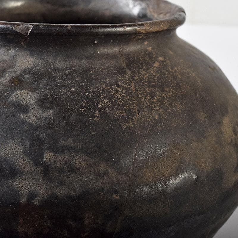 mini-fex　弥生式土器　黒釉　壷　C　R8453