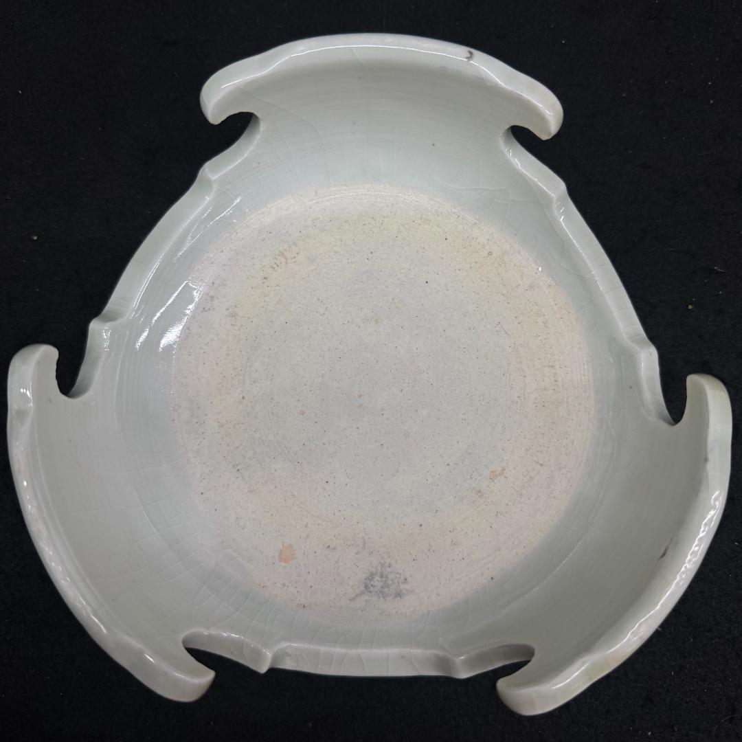 江戸時代中期　古伊万里色絵風景亀鶴図壺　沈香壷　　古美術　骨董品