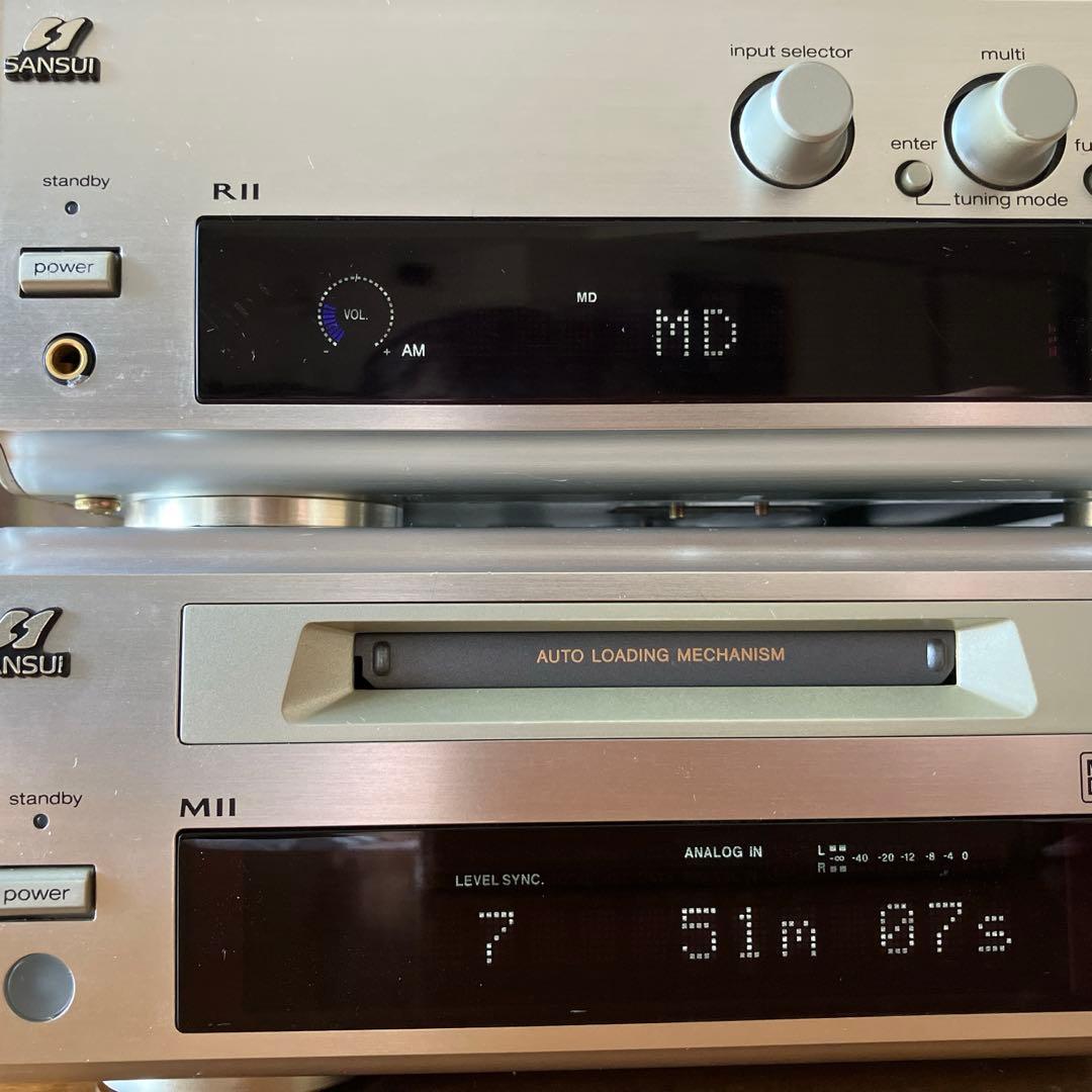 サンスイ ステレオレシーバーR11•MDレコーダーM11