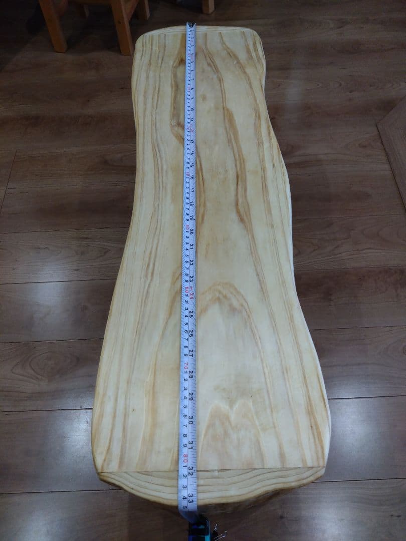 杉のベンチ65　Rin❕座面は杉の模様が綺麗、脚は丸太風