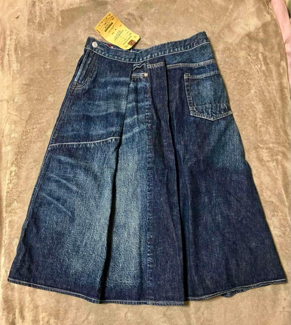 デニムダンガリー リメイクフレアデニムスカート160新品タグ付デニム&ダンガリー